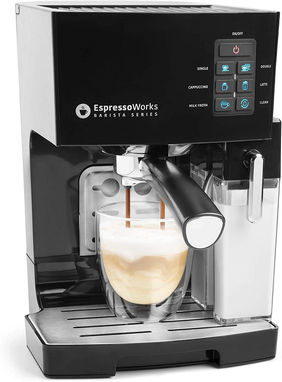 10-Piece Espresso and Cappuccino Maker Set - Black