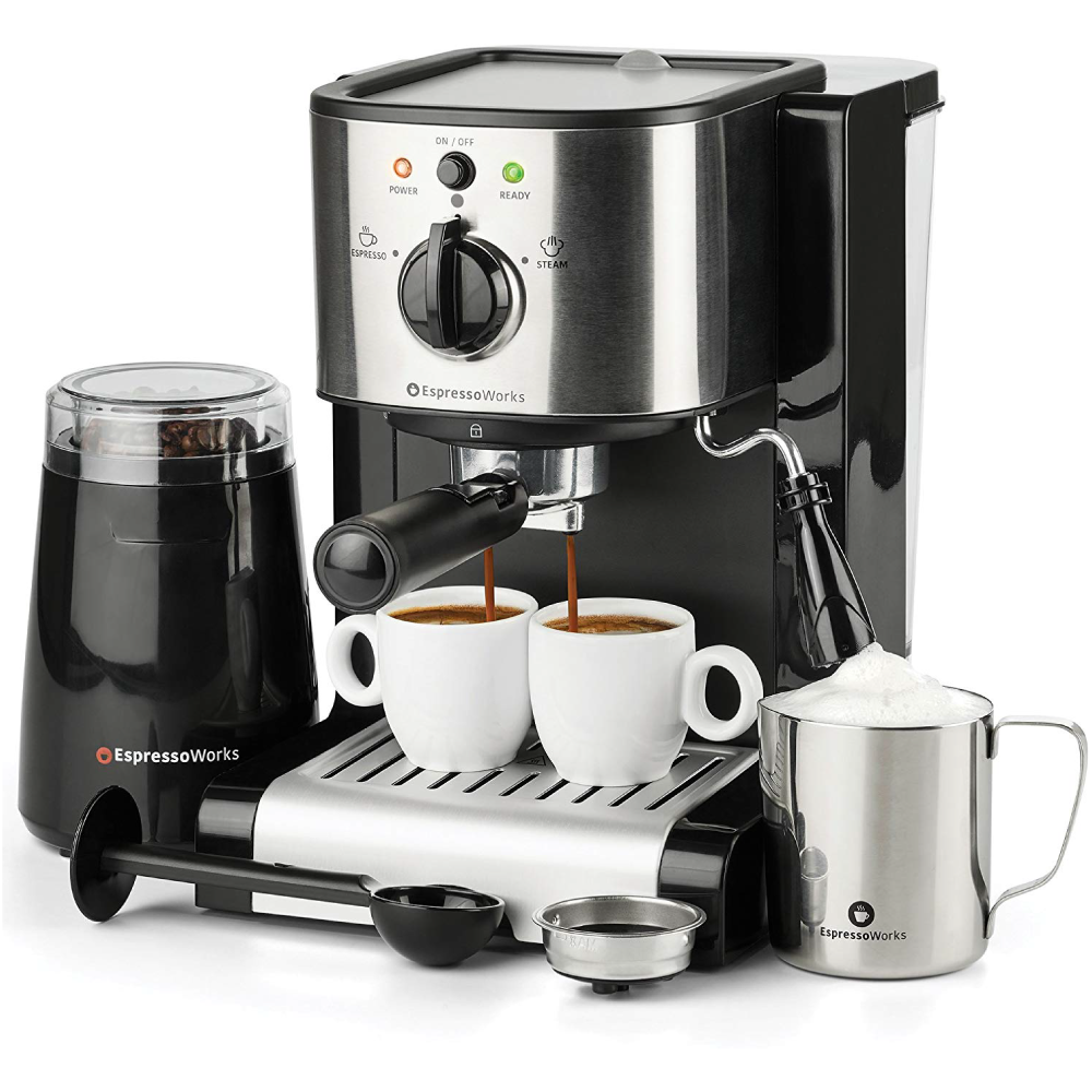 7-Piece EspressoWorks All-In-One Set Black