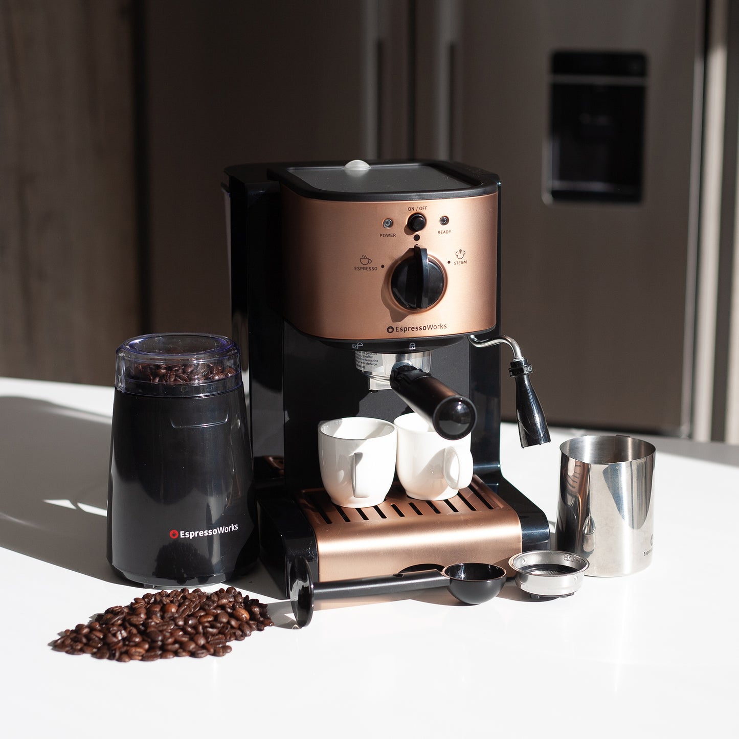 7-Piece EspressoWorks All-In-One Set - Rose Gold