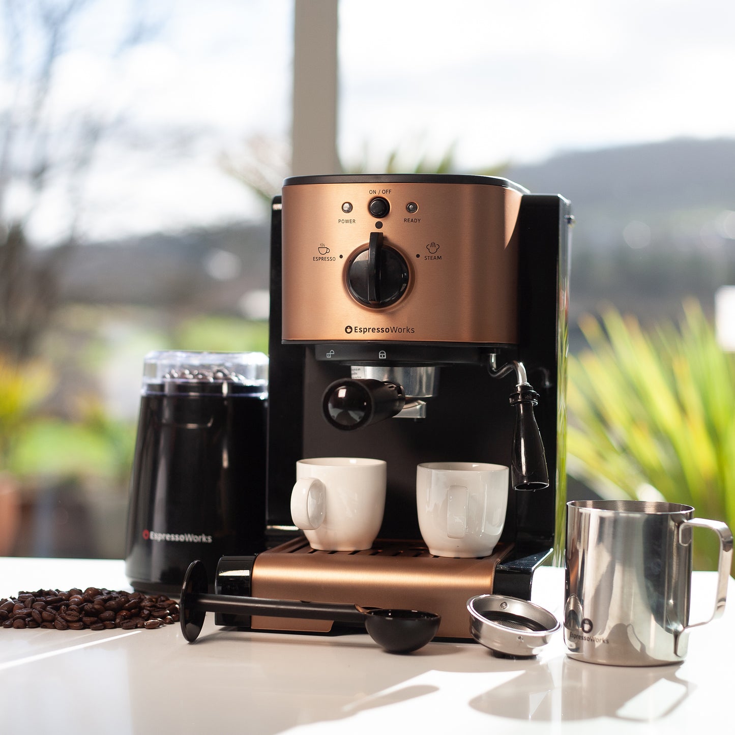 7-Piece EspressoWorks All-In-One Set - Rose Gold