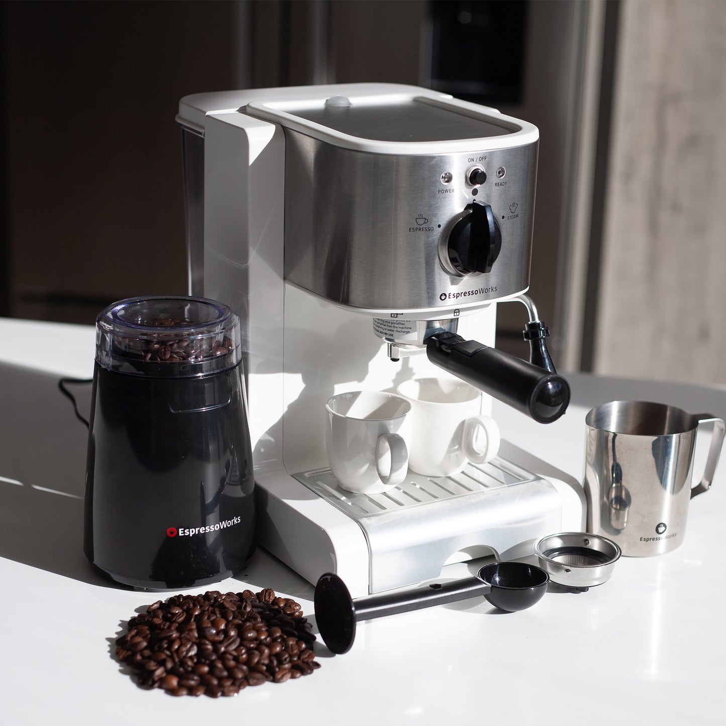 7-Piece EspressoWorks All-In-One Set - White