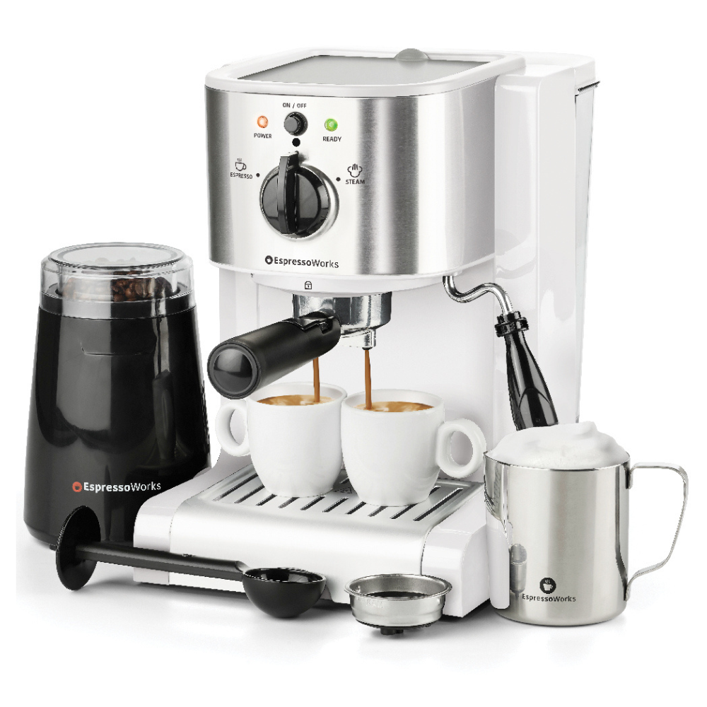 7-Piece EspressoWorks All-In-One Set - White