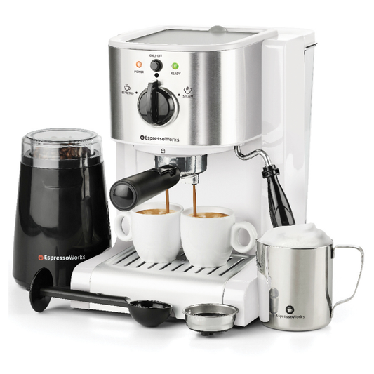 7-Piece EspressoWorks All-In-One Set - White