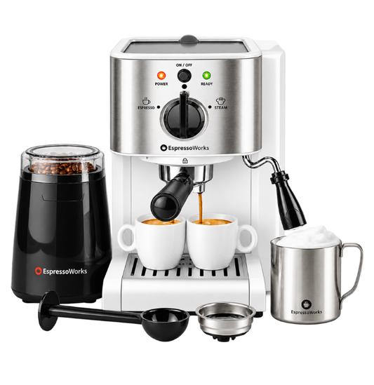 7-Piece EspressoWorks All-In-One Set - White
