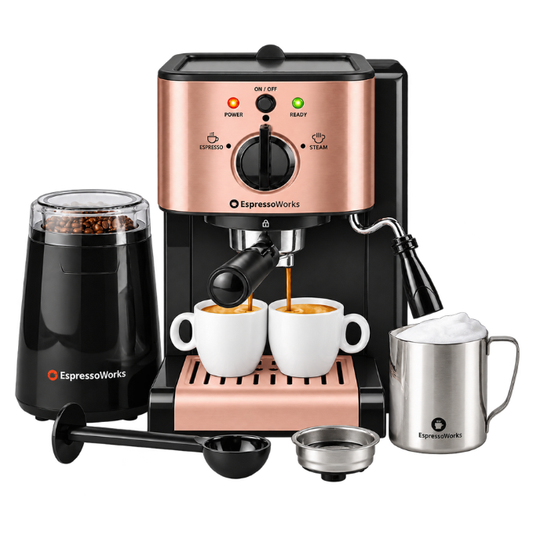 7-Piece EspressoWorks All-In-One Set - Rose Gold