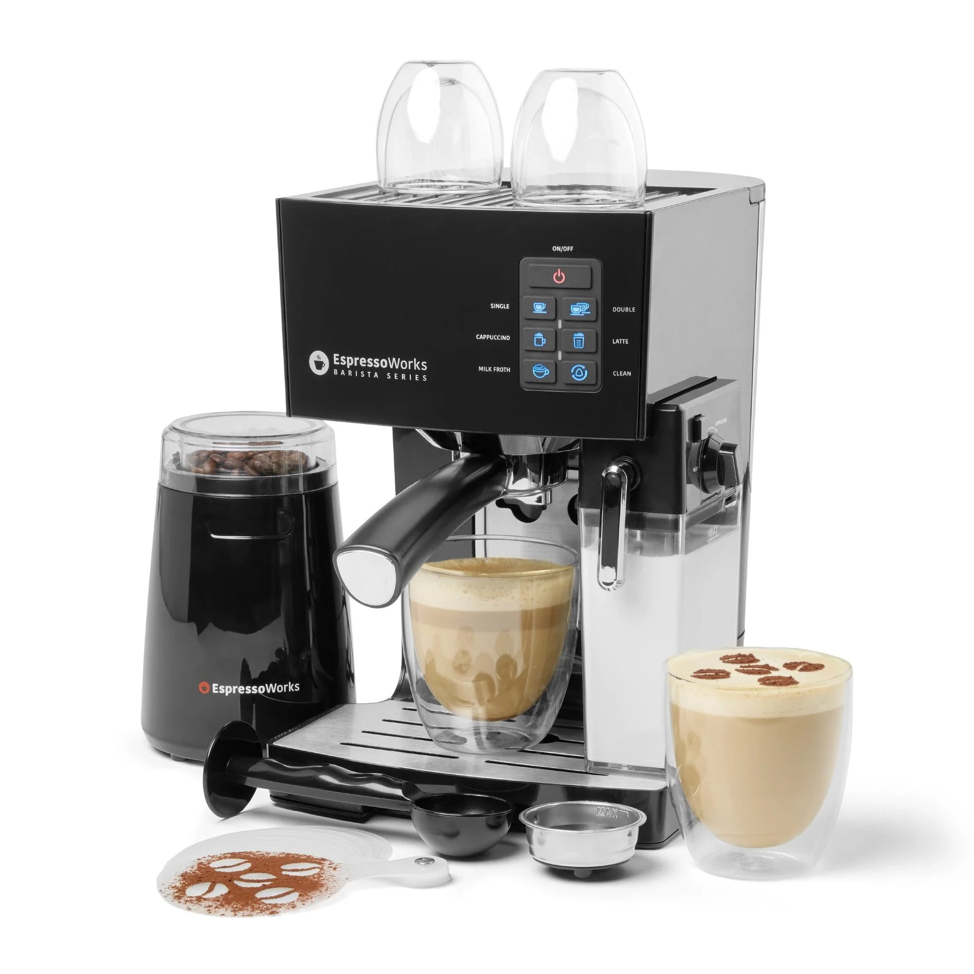 Coffee machine with milk clearance tank