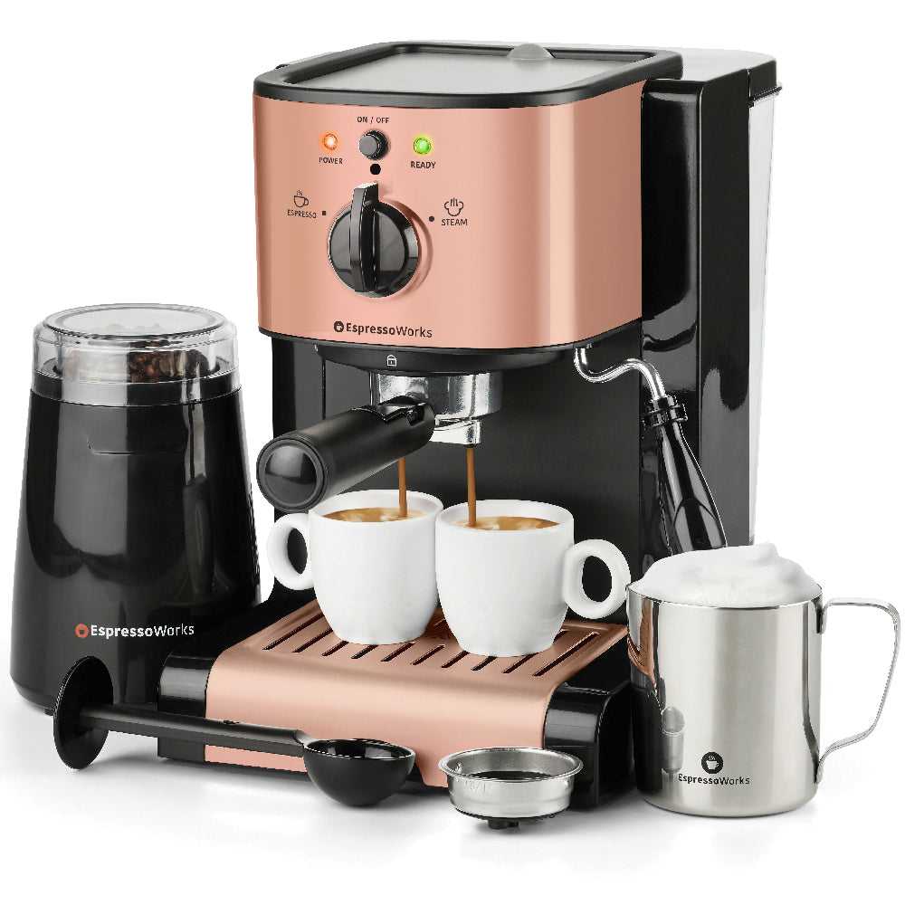 7-Piece EspressoWorks All-In-One Set - Rose Gold