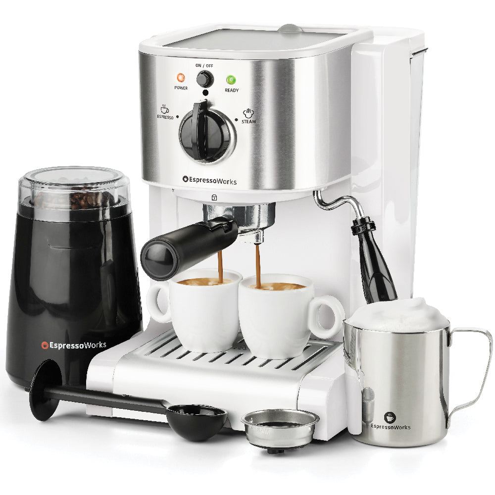 7-Piece EspressoWorks All-In-One Set - White