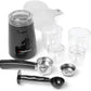 10-Piece Espresso and Cappuccino Maker Set - Black