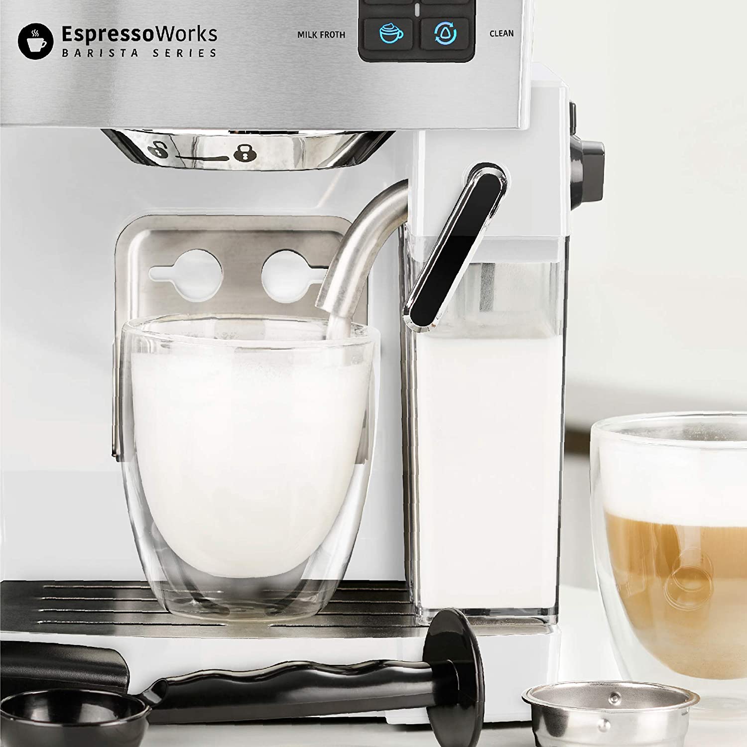 10-Piece Espresso and Cappuccino Maker Set - White