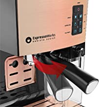 10-Piece Espresso and Cappuccino Maker Set - Rose Gold